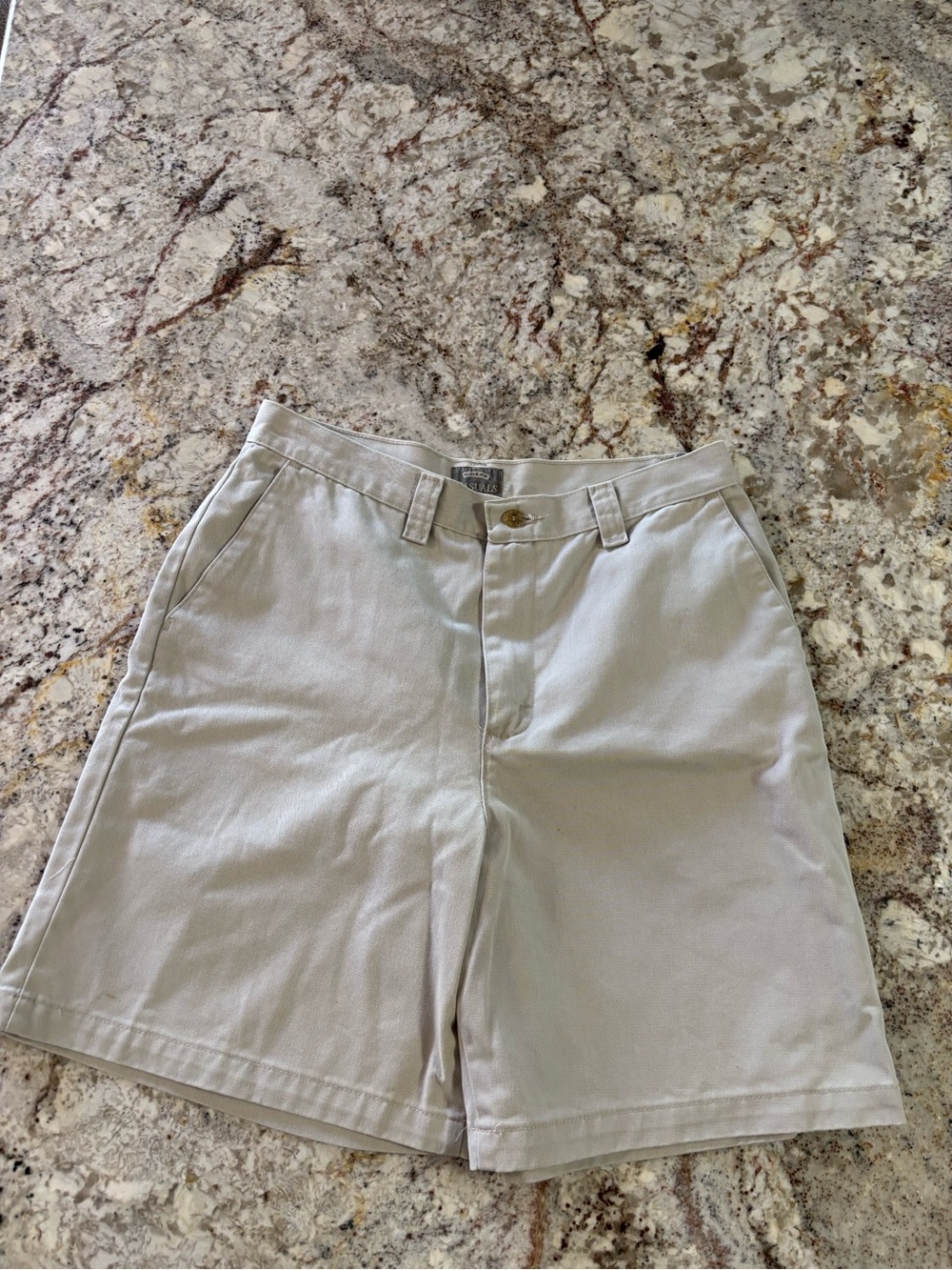 Riders by Lee Women's Light Tan Flat Front Shorts